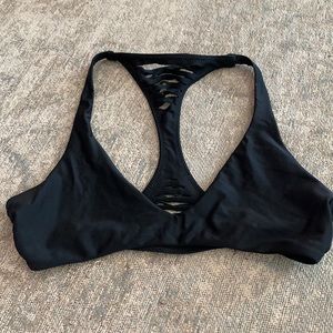 Aerie cut out swim top black